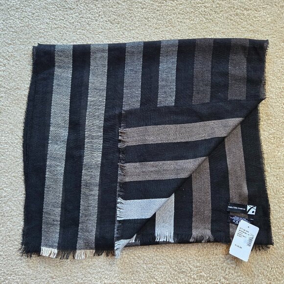 NWT Saks Silk Wool Cashmere Linen Scarf - Picture 1 of 5